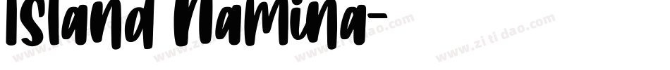 Island Namina字体转换